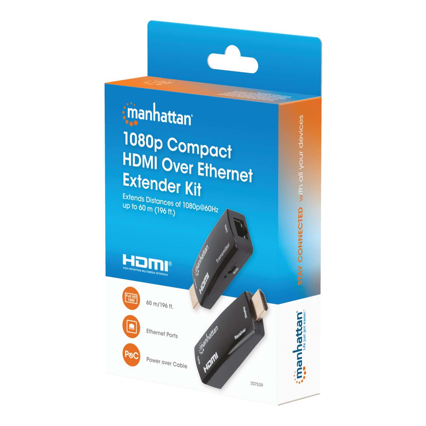 1080p HDMI over Ethernet Extender Set in kompaktem Format Packaging Image 2