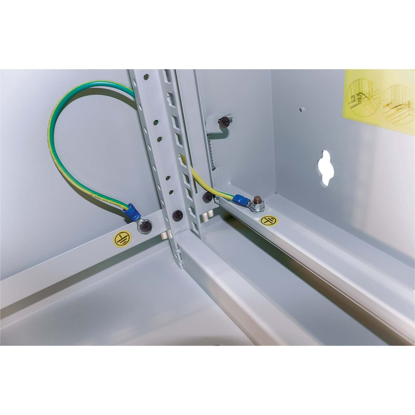 19" Wandverteiler mit Schwenkrahmen, 15 HE, 725 (H) x 540 (B) x 450 (T) mm, grau Image 12