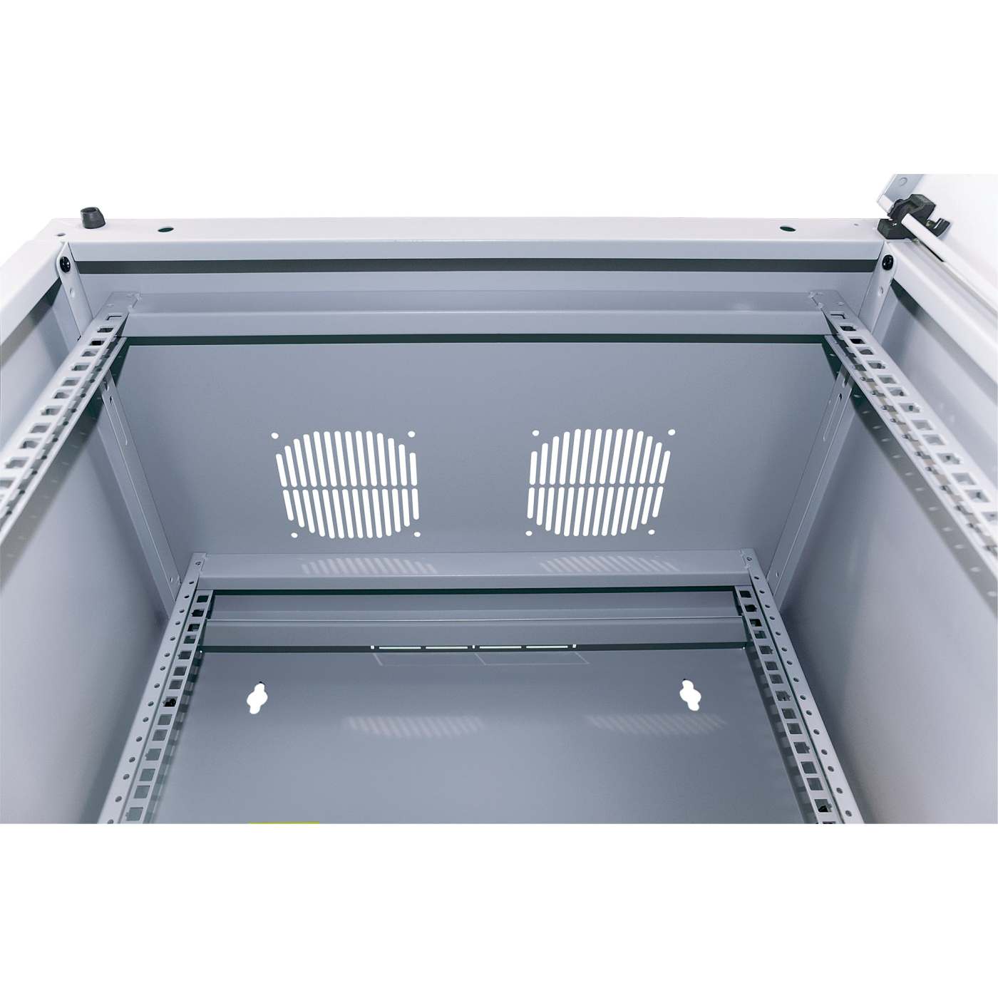 19" Wandverteiler mit Schwenkrahmen, 9 HE, 460 (H) x 540 (B) x 450 (T) mm, grau Image 11