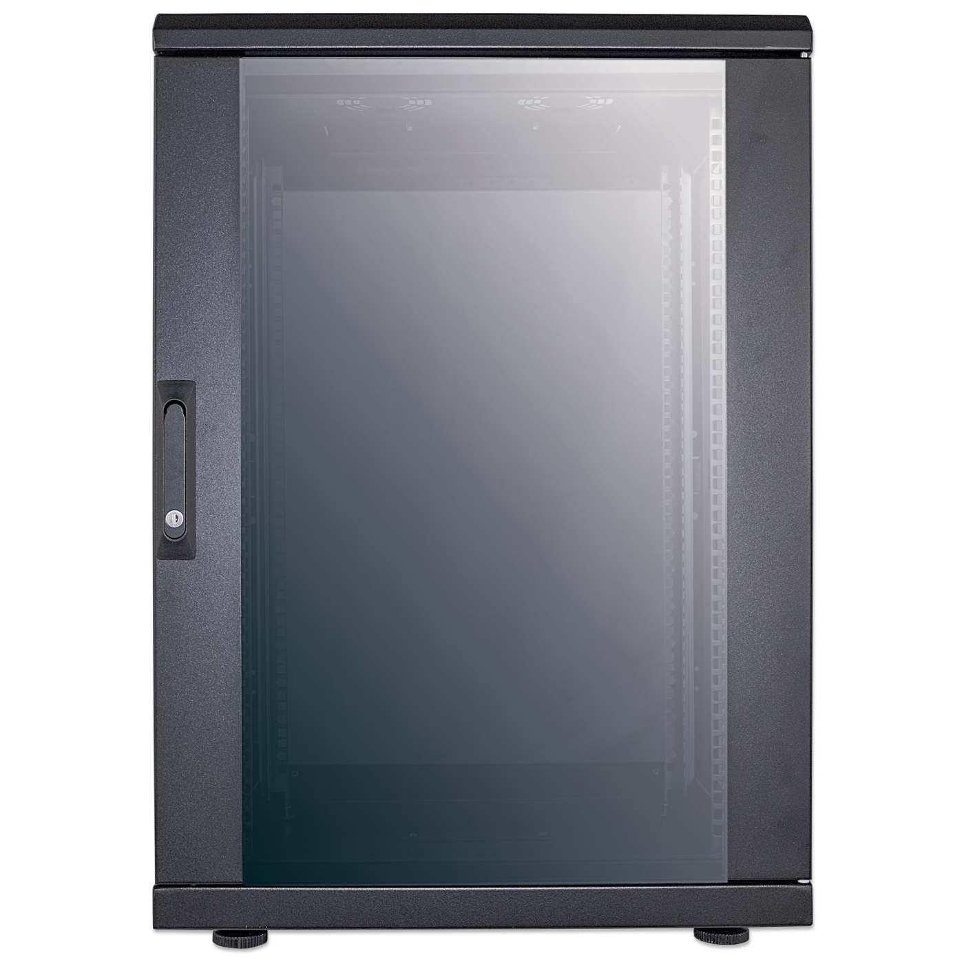 19" Netzwerkschrank, 16 HE, 878 (H) x 600 (B) x 600 (T) mm, schwarz Image 3