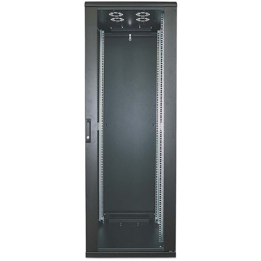 19" Netzwerkschrank, 22 HE, 1144 (H) x 600 (B) x 800 (T) mm, schwarz Image 2