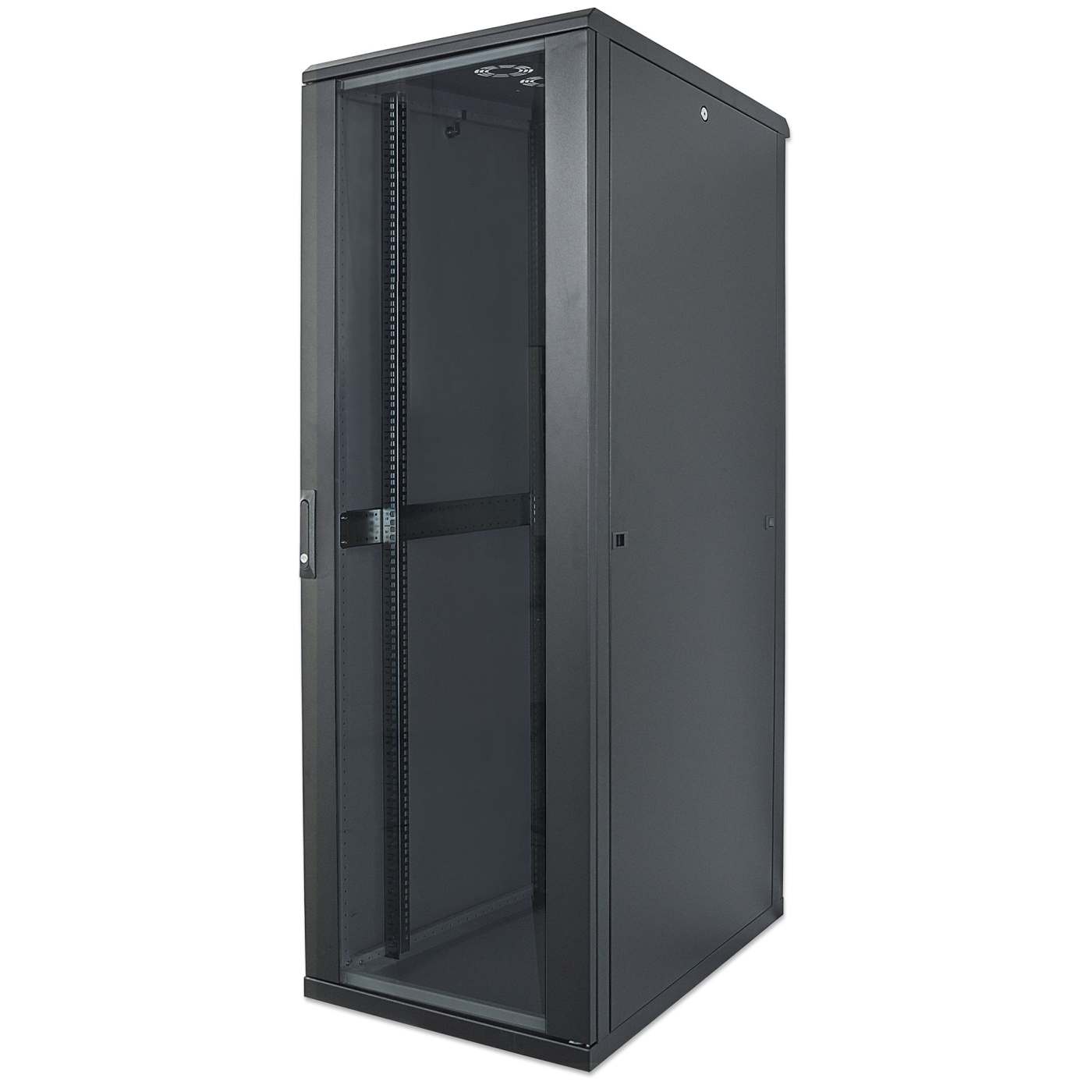 19" Netzwerkschrank, 42 HE, 2033 (H) x 800 (B) x 800 (T) mm, schwarz Image 1