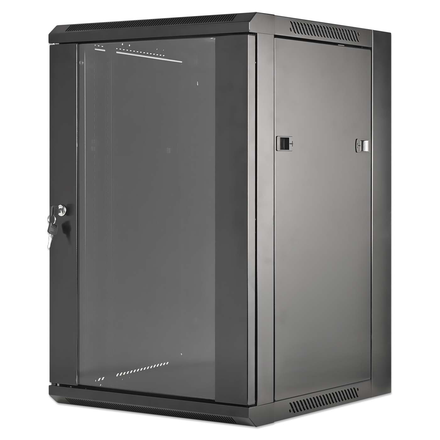 19" Wandverteiler, 15 HE, 770 (H) x 570 (B) x 450 (T) mm, schwarz Image 1