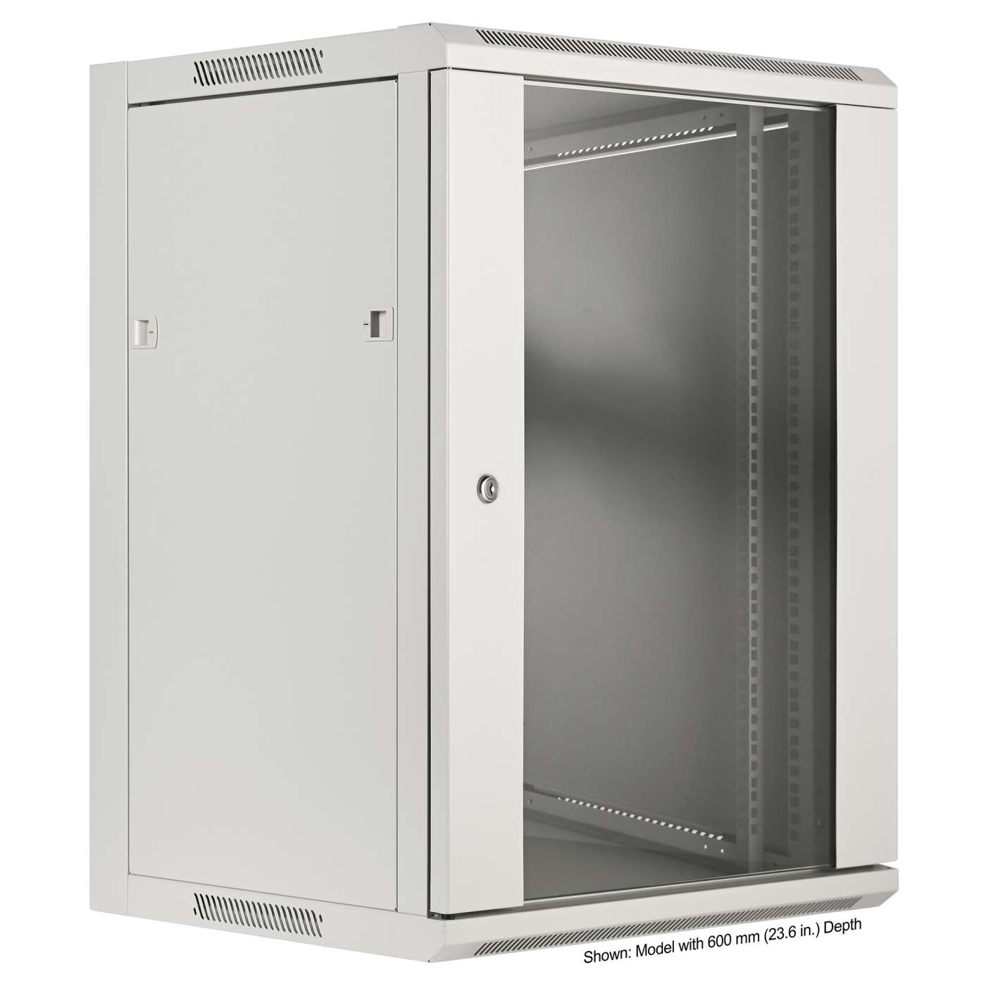 19" Wandverteiler, 15 HE, 770 (H) x 570 (B) x 450 (T) mm, grau Image 2