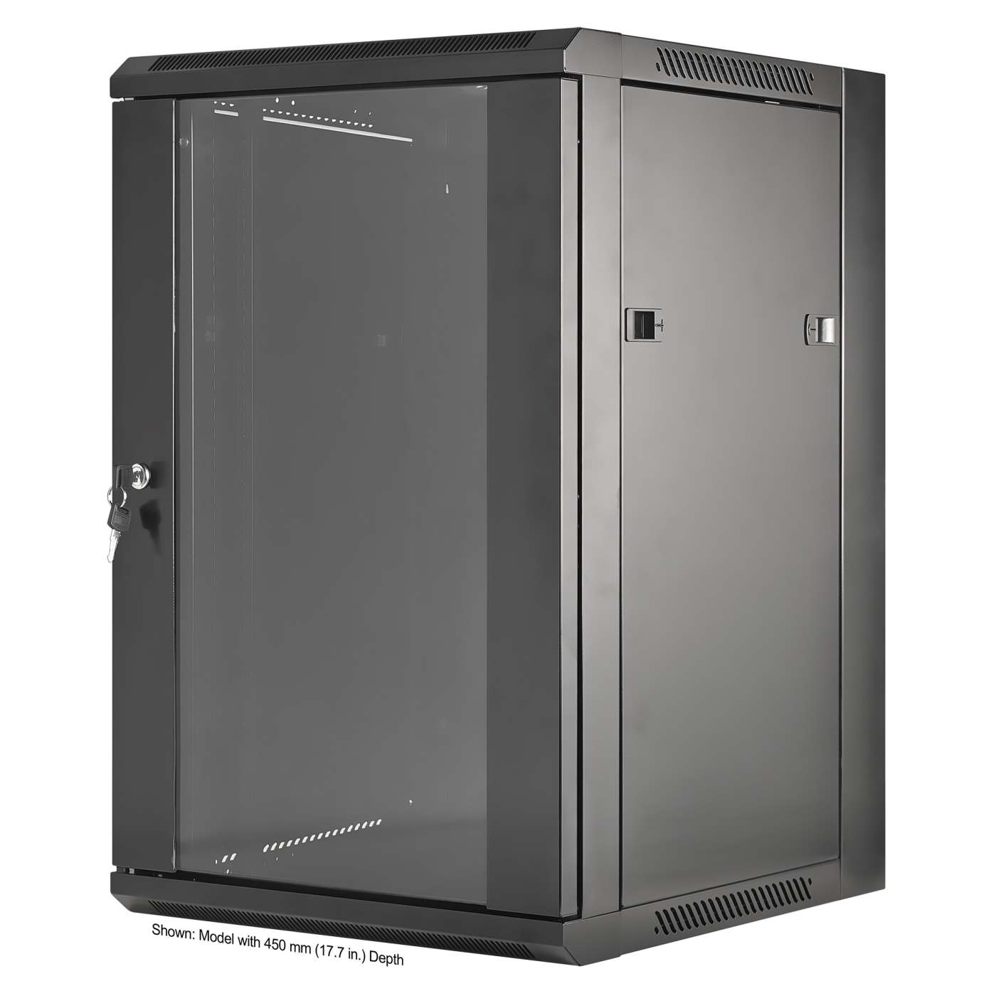 19" Wandverteiler, 15 HE, 770 (H) x 570 (B) x 600 (T) mm, schwarz Image 1