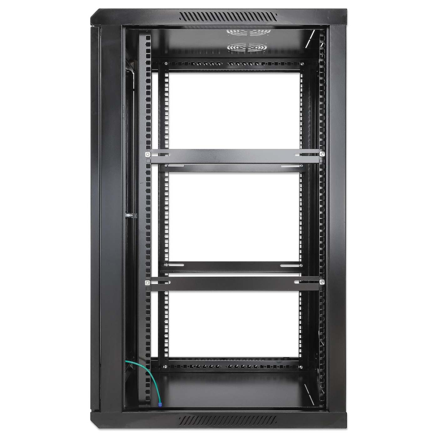 19" Wandverteiler, 20 HE, 994 (H) x 600 (B) x 600 (T) mm, schwarz Image 5