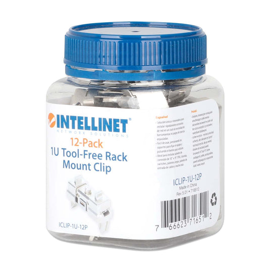 Clip zur werkzeuglosen Rackmontage, 1 HE, 12er-Pack Packaging Image 2