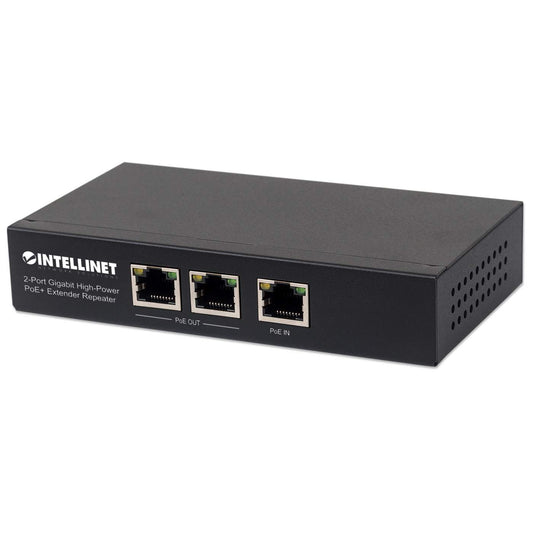 2-Port Gigabit High-Power PoE+ Extender Image 1