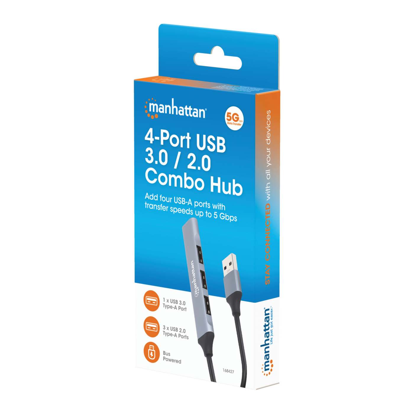 4-Port USB 3.0 / 2.0 Kombo-Hub Packaging Image 2