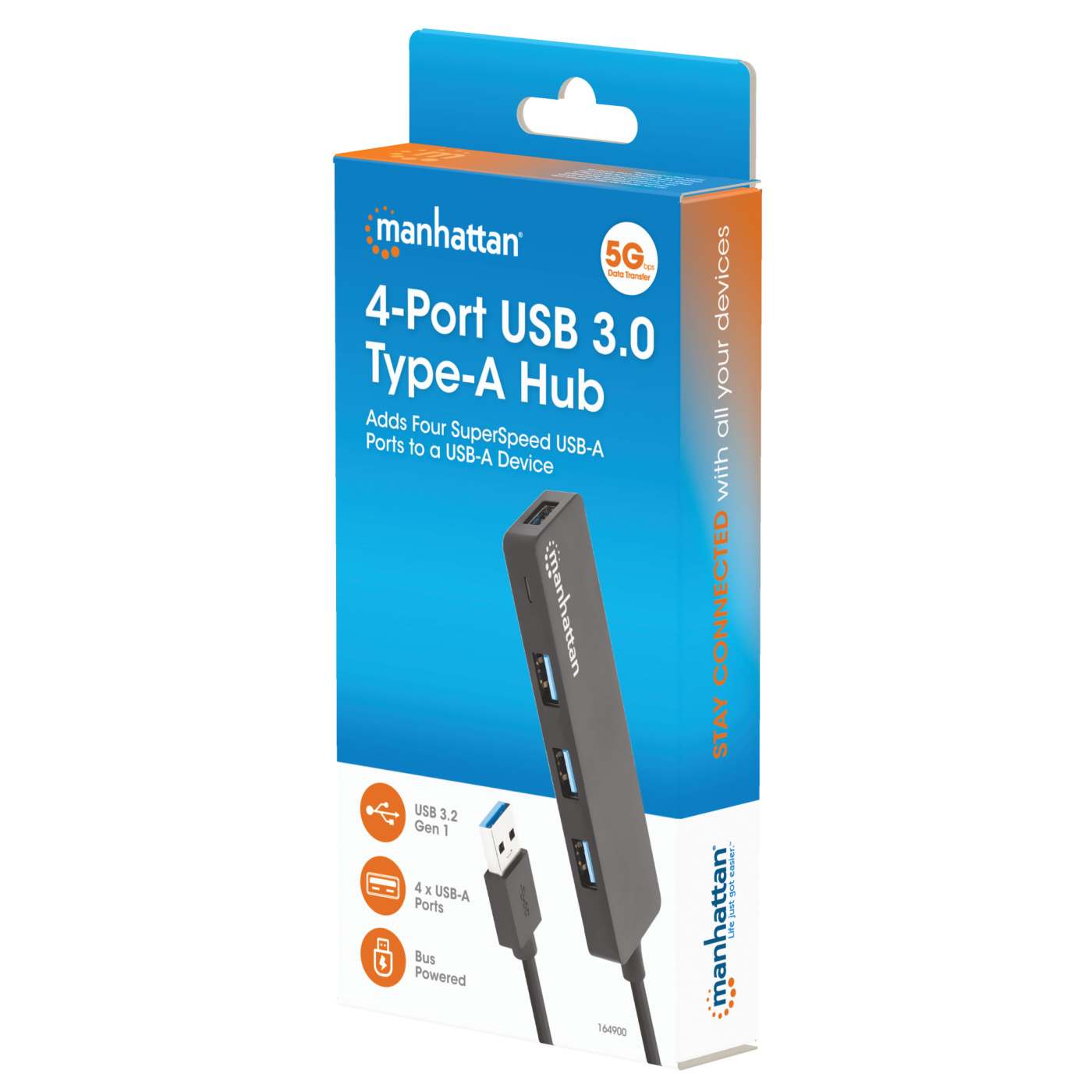 4-Port USB 3.0 Typ-A Hub Packaging Image 2
