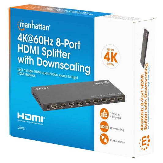 4K@60Hz 8-Port HDMI-Splitter mit Downscaling Packaging Image 2
