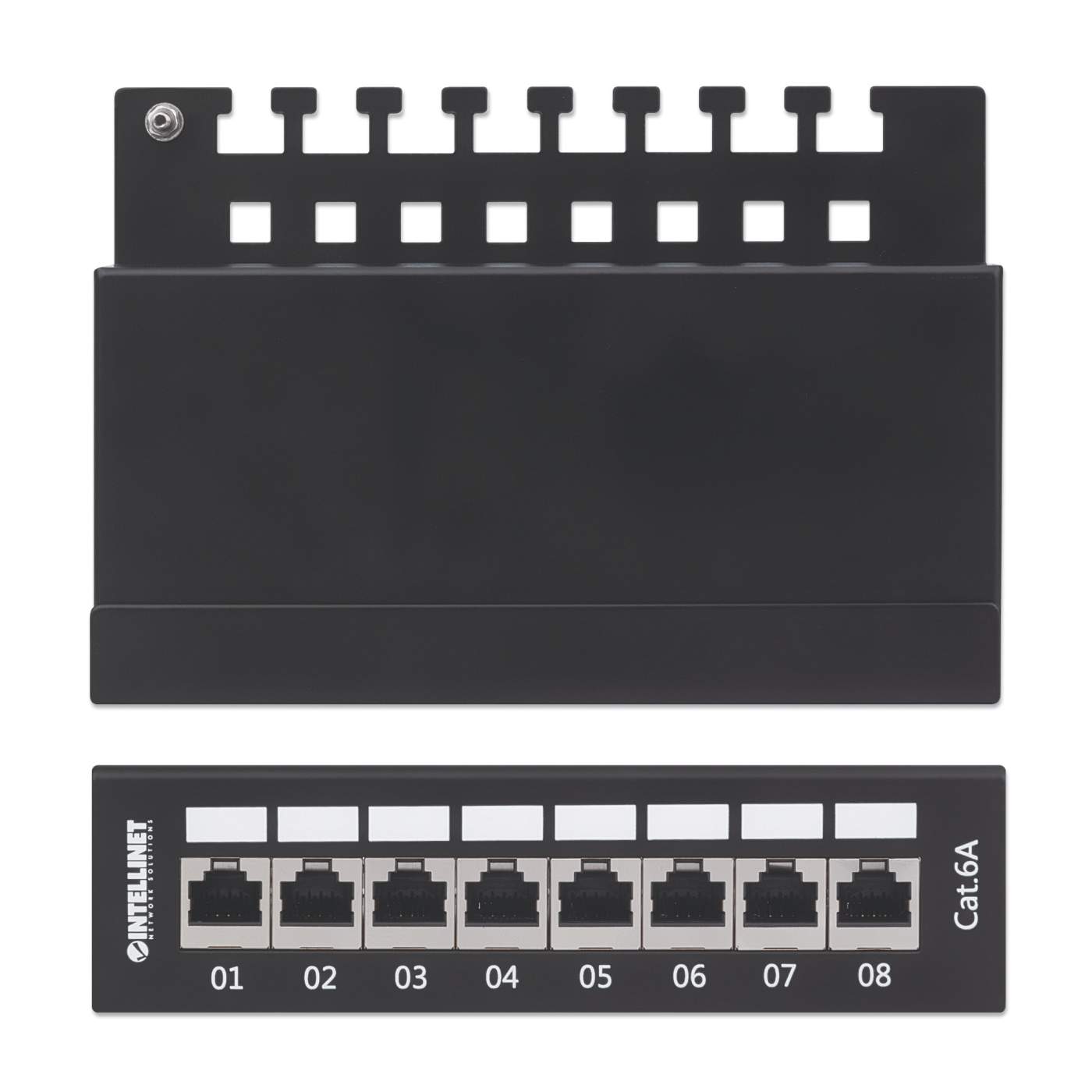 8-Port Cat6a Patchpanel, geschirmt Image 6