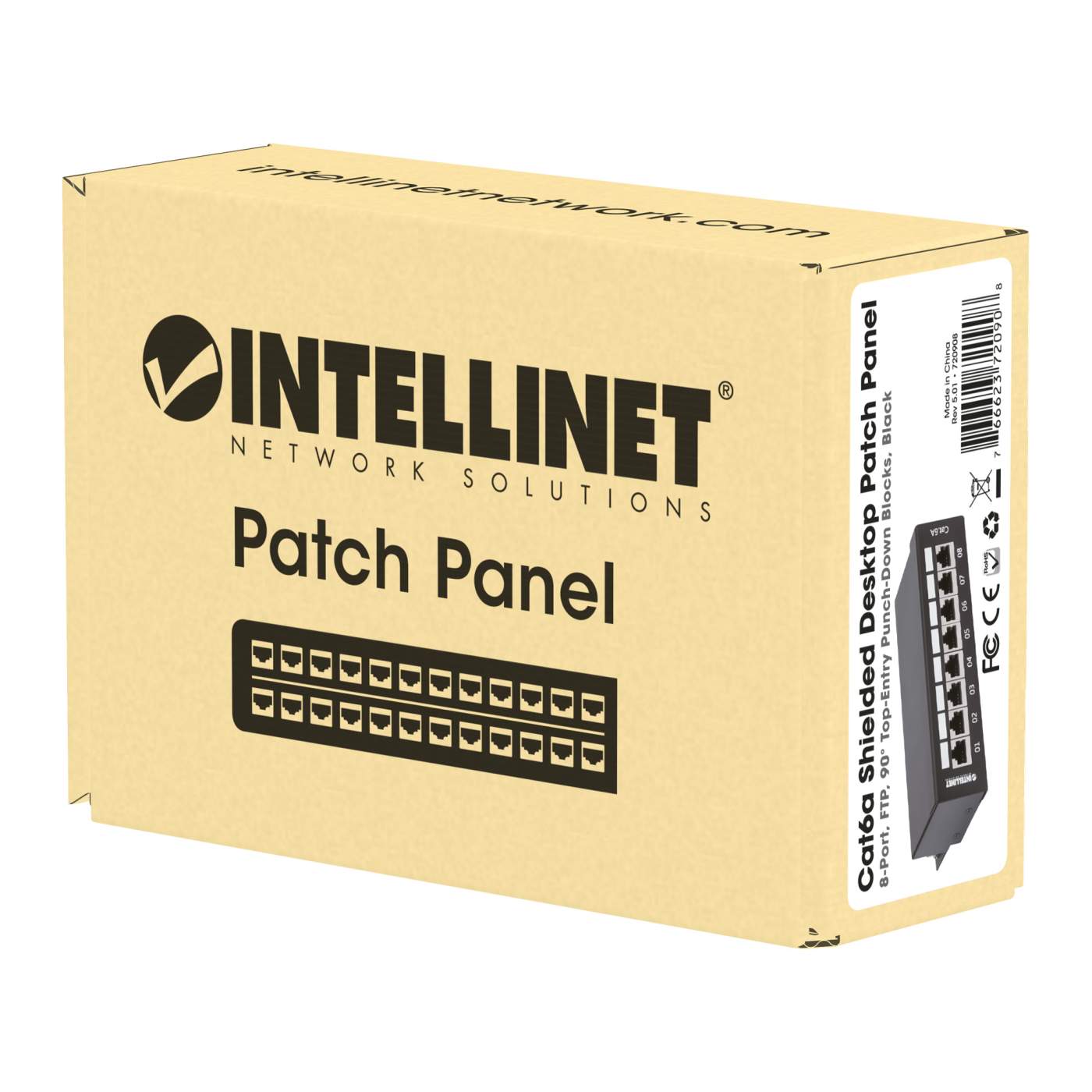 8-Port Cat6a Patchpanel, geschirmt Packaging Image 2