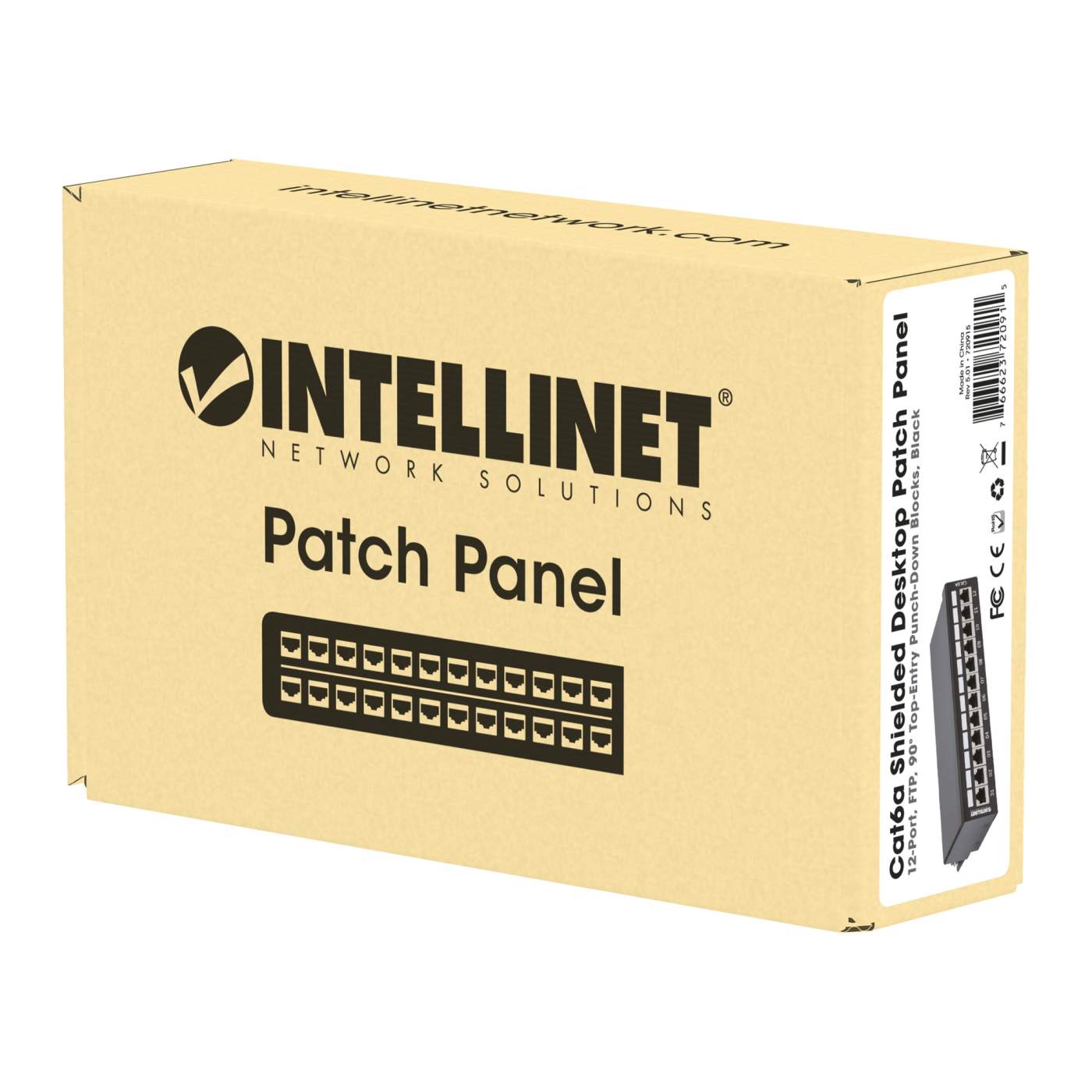 12-Port Cat6a Patchpanel, geschirmt Packaging Image 2
