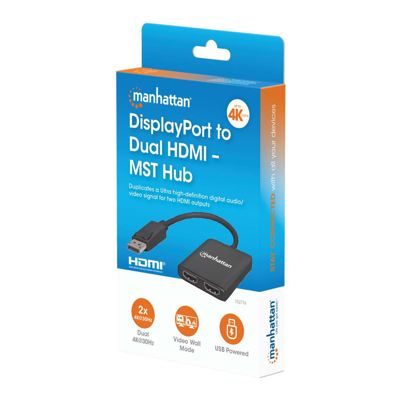 DisplayPort auf 2-Port HDMI MST-Hub Packaging Image 2