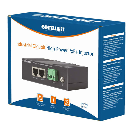 Gigabit High-Power PoE+ Industrie-Injektor Packaging Image 2