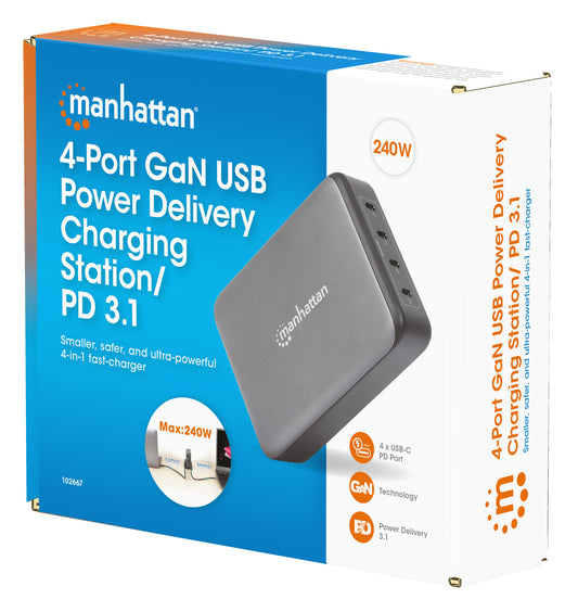 4-Port GaN USB Power Delivery-Ladestation 240 W / PD 3.1 Packaging Image 2