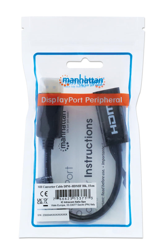 4K@60Hz Aktiver DisplayPort auf HDMI-Adapter Packaging Image 2