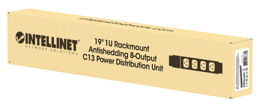 19" 8-fach Steckdosenleiste mit C13-Kaltgerätesteckdosen und Kabelklemmen Packaging Image 2