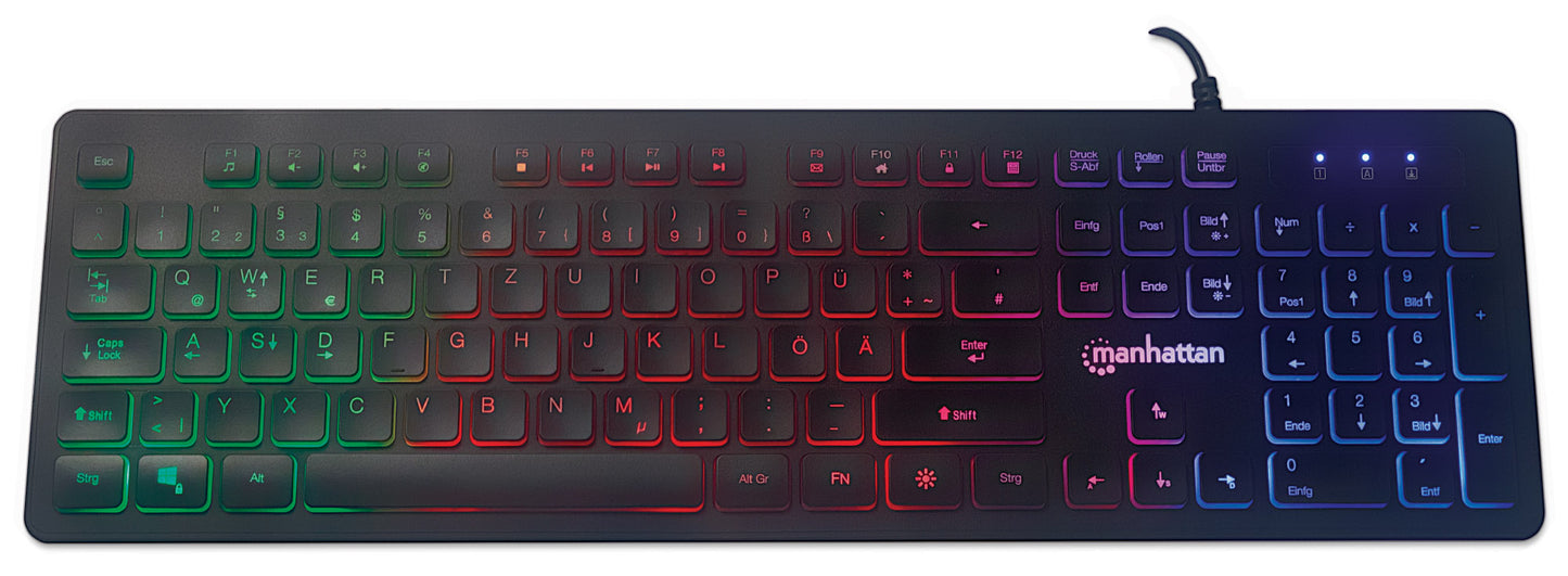 Ultraflache USB-Gaming-Tastatur mit LEDs Image 7