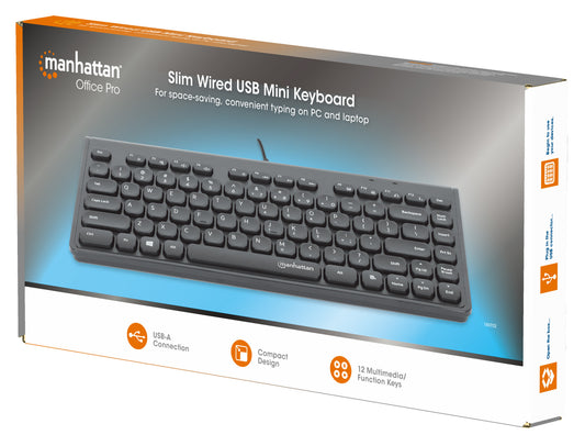 Kabelgebundene Slim USB Mini-Tastatur Packaging Image 2