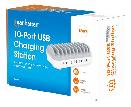 10-Port USB Power Delivery-Ladestation 120 W Packaging Image 2