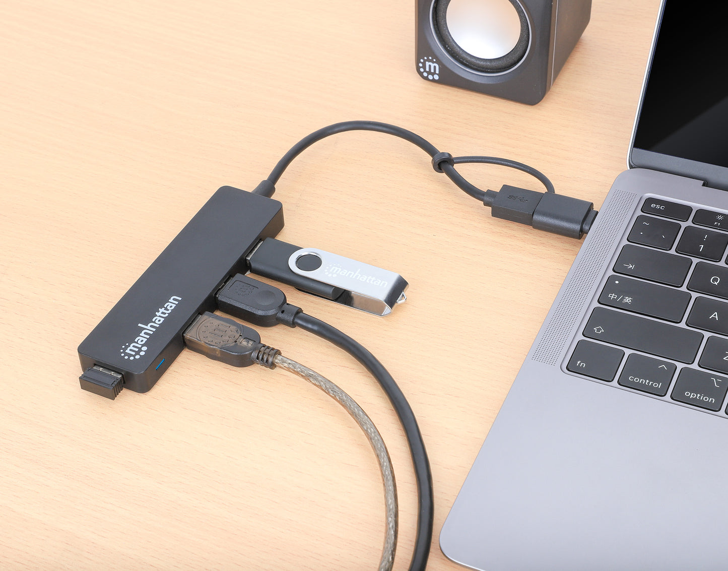 4-Port USB 3.0 Typ-C / Typ-A Kombo-Hub Image 7