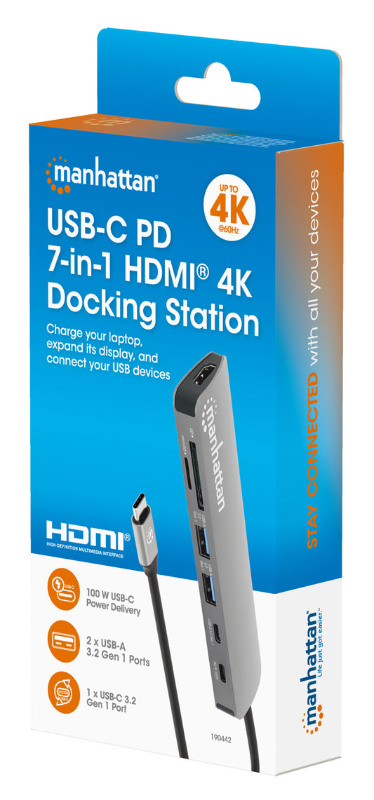 USB-C PD auf HDMI 7-in-1 4K Dockingstation / Multiport-Hub Packaging Image 2