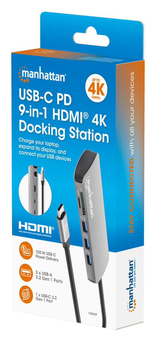 USB-C PD auf HDMI 9-in-1 4K Dockingstation / Multiport-Hub Packaging Image 2