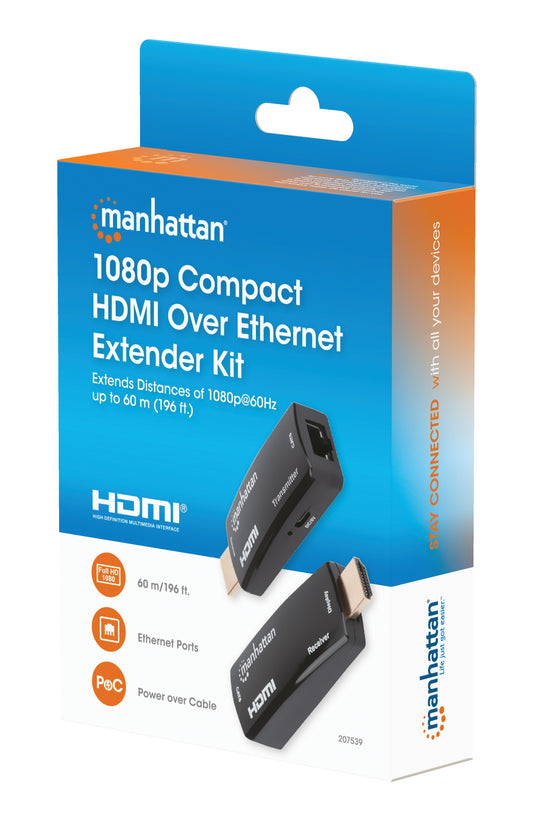 1080p HDMI over Ethernet Extender Set in kompaktem Format Packaging Image 2