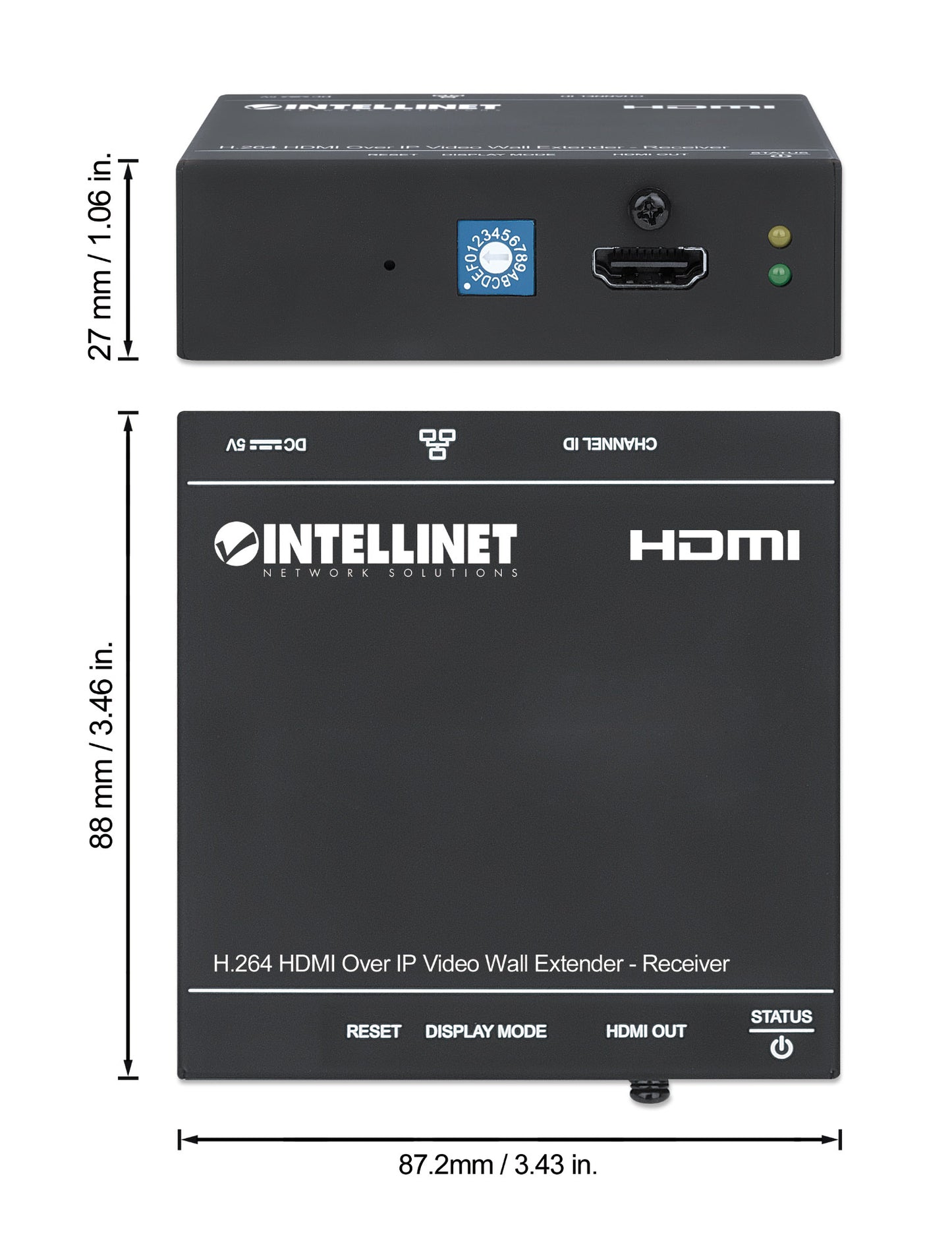H.264 HDMI Over IP Videowand-Extender, Empfangsmodul Image 8