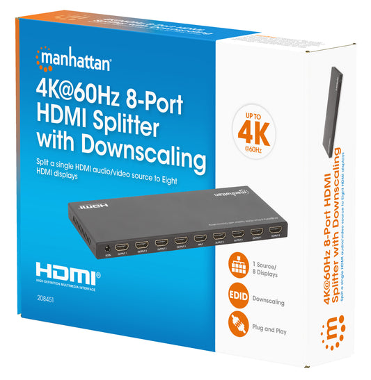 4K@60Hz 8-Port HDMI-Splitter mit Downscaling Packaging Image 2