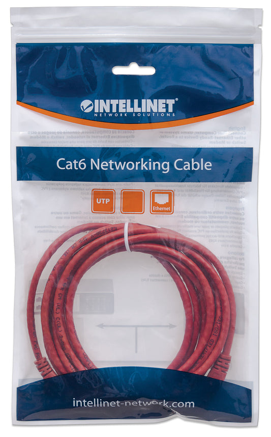 Cat6 U/UTP Netzwerk-Patchkabel, 2 m, rot Packaging Image 2