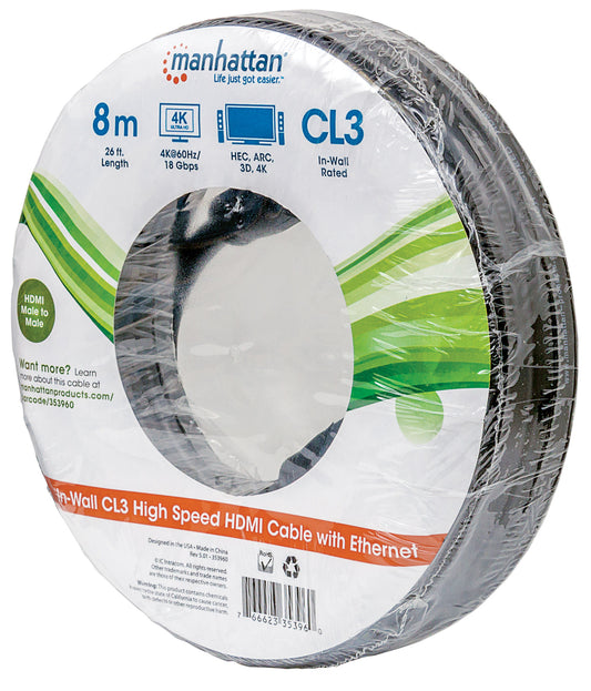 CL3 4K@60Hz High Speed HDMI-Kabel für Wandinstallationen, mit Ethernet, 8 m Packaging Image 2
