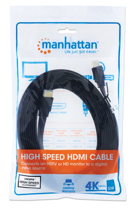 Flaches High Speed HDMI-Kabel mit Ethernet-Kanal Packaging Image 2