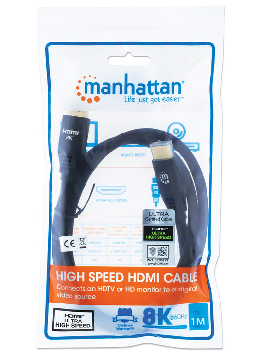 8K@60Hz Zertifiziertes Ultra High Speed HDMI-Kabel mit Ethernet-Kanal, 1 m Packaging Image 2