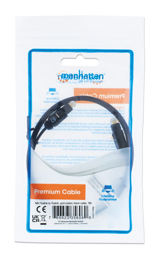 Toslink Digitales Optisches Audiokabel Packaging Image 2