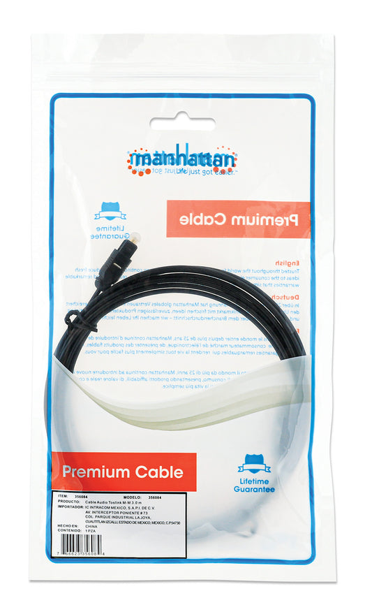 Toslink Digitales Optisches Audiokabel Packaging Image 2