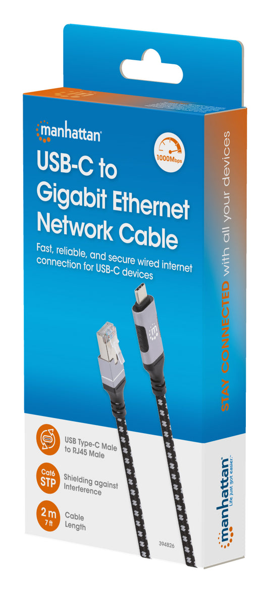 USB-C auf Gigabit Ethernet-Netzwerkkabel, 2 m Packaging Image 2