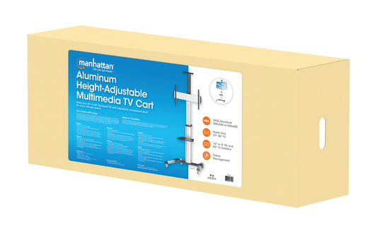 Multimedia TV-Ständer auf Rollen für 37 bis 86 Zoll, neigbar und schwenkbar Packaging Image 2
