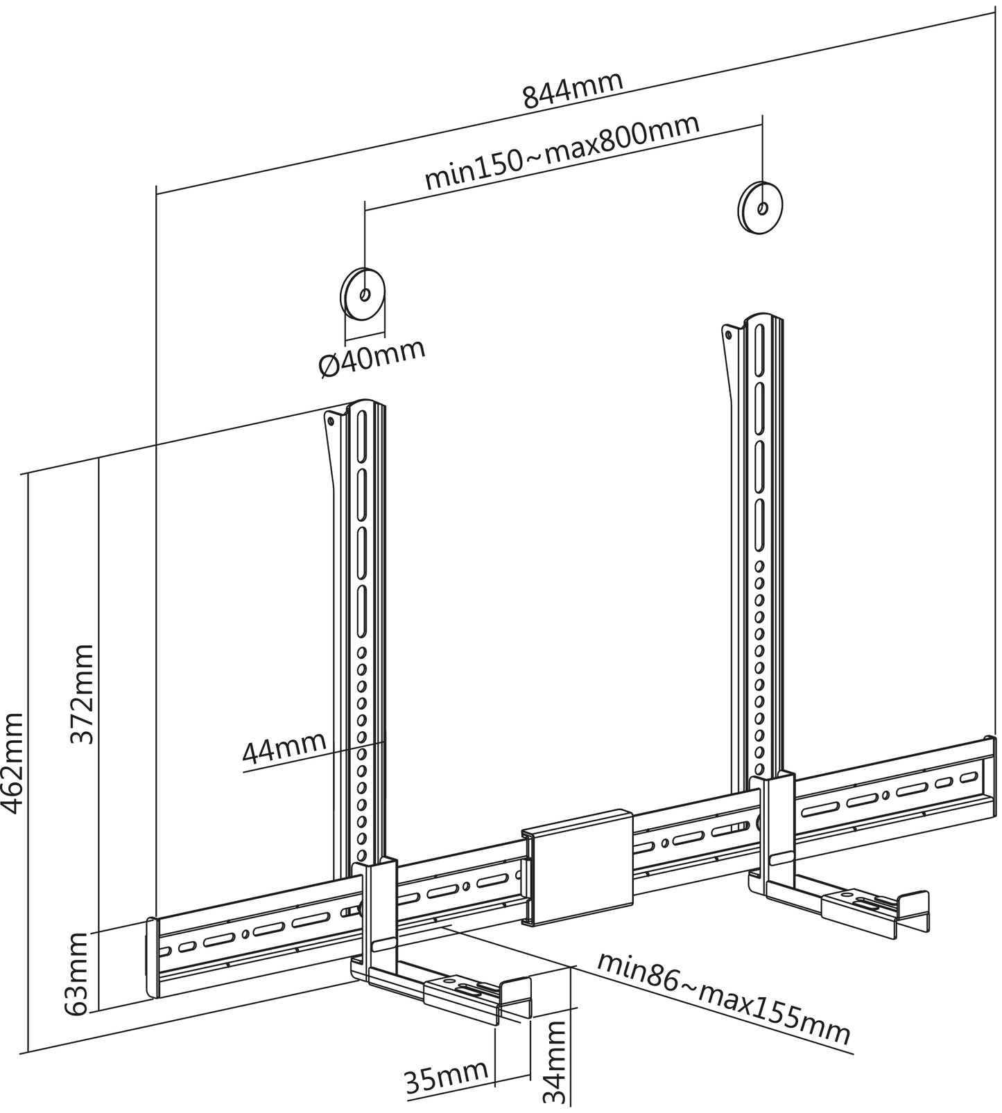 Universelle Soundbar-Halterung Image 15
