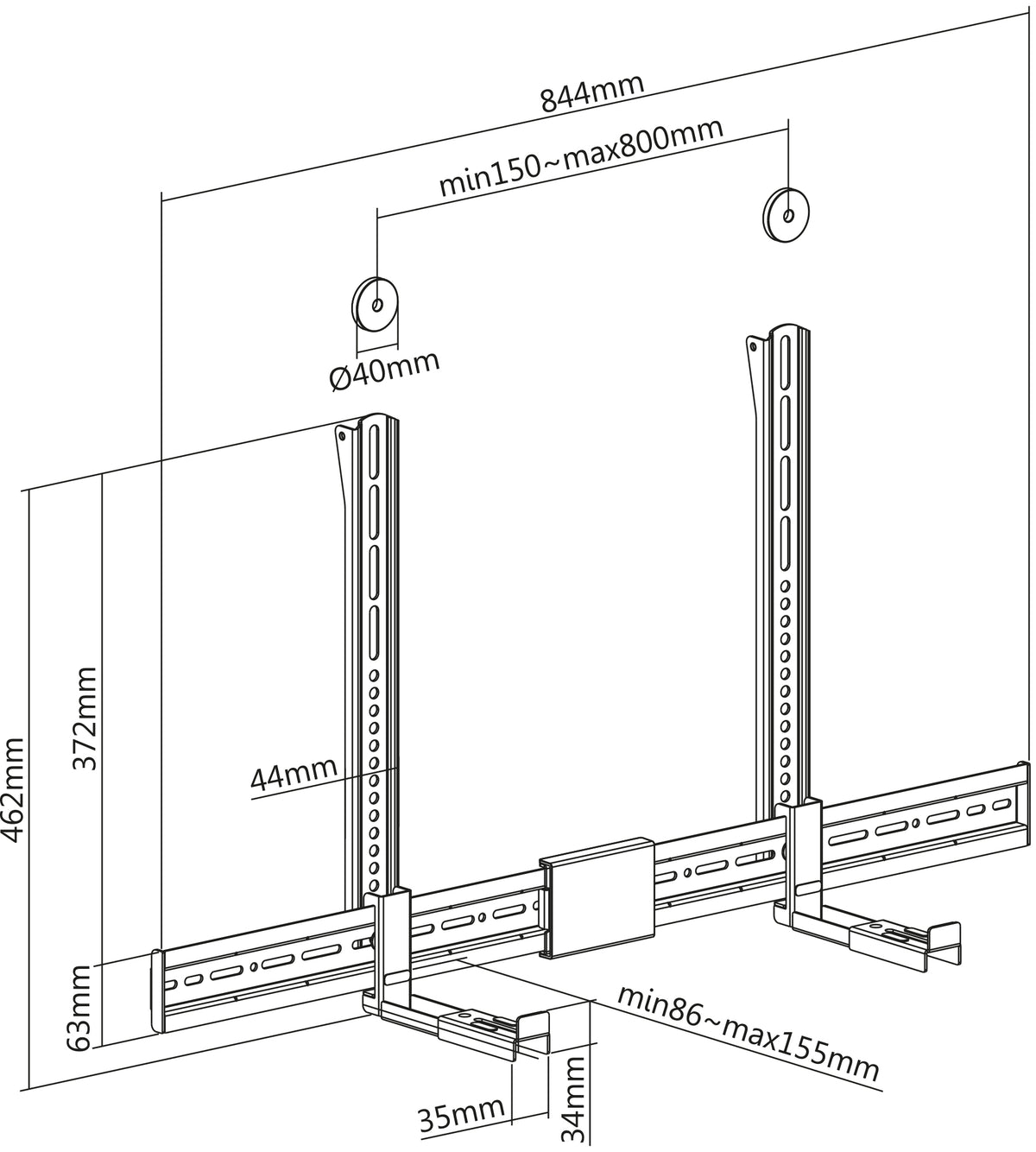 Universelle Soundbar-Halterung Image 15