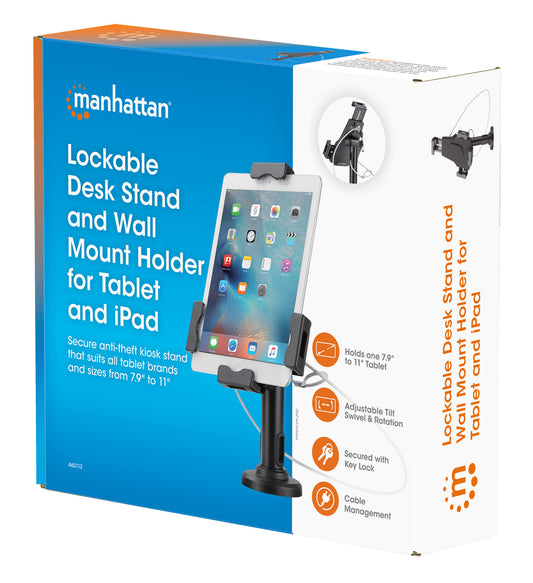 Abschließbarer Tischständer und Halterung zur Wandmontage für Tablet und iPad Packaging Image 2