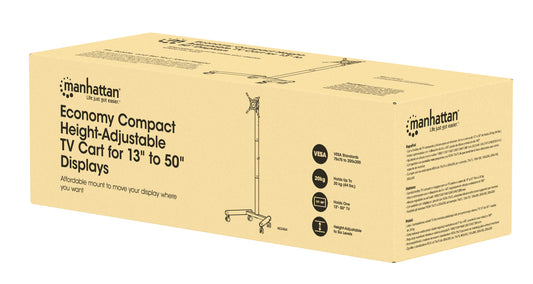 Kompakter TV- und Monitorständer auf Rollen für 13 bis 50 Zoll, neigbar und höhenverstellbar Packaging Image 2
