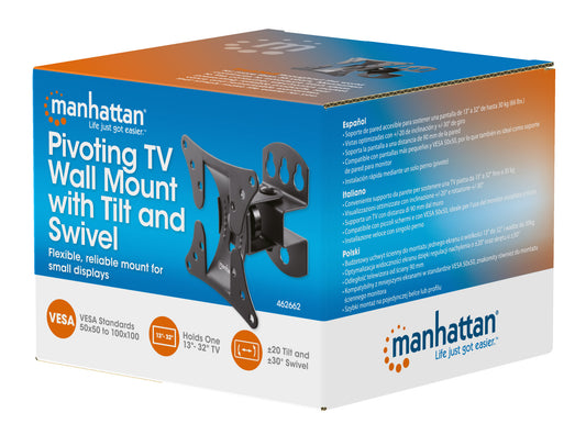 TV- und Monitorwandhalterung für 13 bis 32 Zoll, neigbar und schwenkbar Packaging Image 2