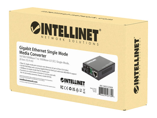 Gigabit Ethernet Singlemode Medienkonverter Packaging Image 2