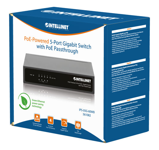 PoE-Powered 5-Port PoE+ Gigabit Switch mit PoE-Passthrough Packaging Image 2