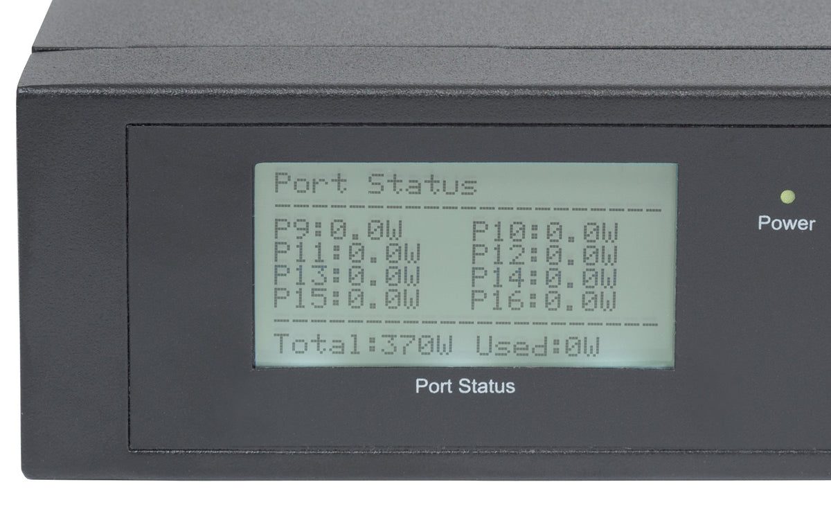16-Port Gigabit Ethernet PoE+ Switch mit 2 SFP-Ports und LCD-Anzeige Image 8
