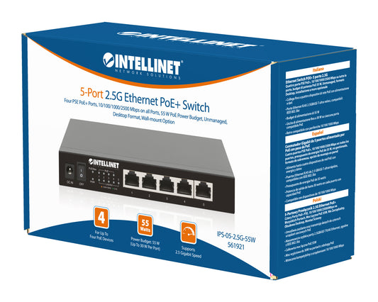 5-Port 2,5G Ethernet PoE+ Switch Packaging Image 2