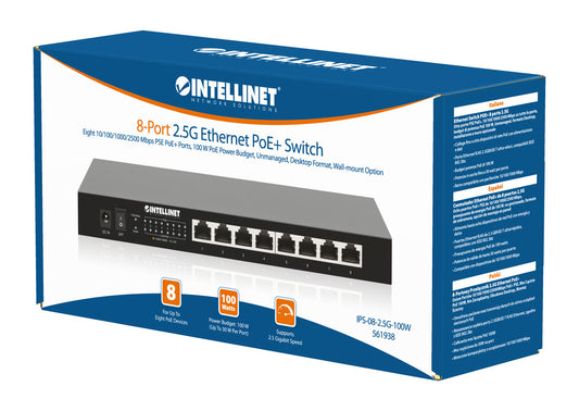 8-Port 2,5G Ethernet PoE+ Switch Packaging Image 2